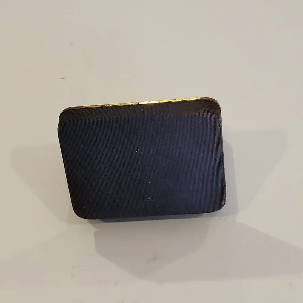 Vintage Swank cufflinks gold tone with black textured design